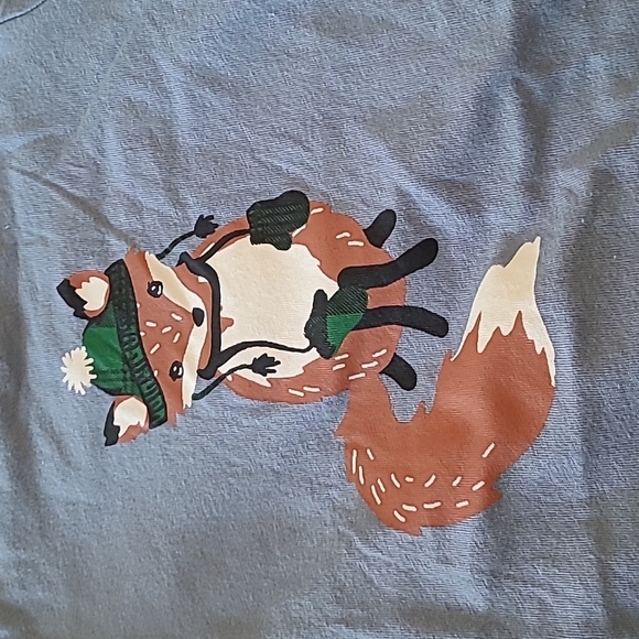 First Impressions Christmas Short Sleve Shirt, Blue, Sizes 6-9 months. - Picture 5 of 5